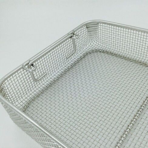 Stainless steel sterilization tray case box 340mm*250mm*70mm surgical instrument in Kuwait