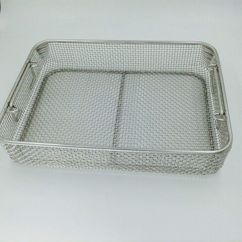 Stainless steel sterilization tray case box 340mm*250mm*70mm surgical instrument in Kuwait