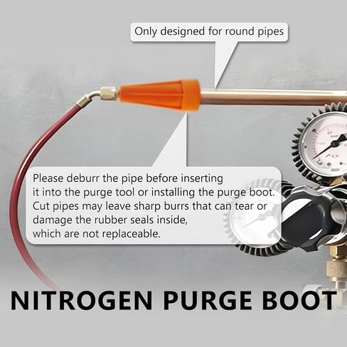 Nitrogen Purge Boot for Purging and Brazing, Hands-Free Purge Tool Suitable for Multi-Size O-Rings in Kuwait
