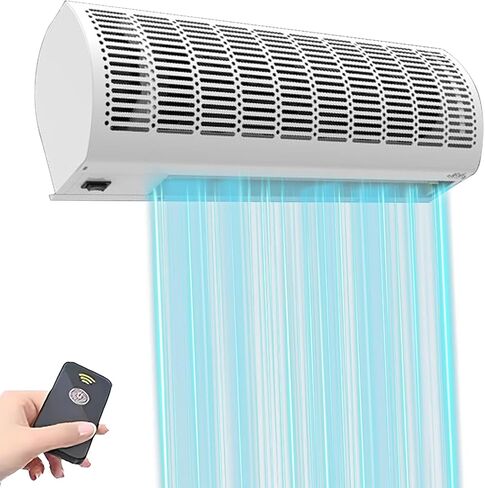 Air Curtain 24/36/48/60 Inch, 2 Speeds Remote control Air Curtain Super Power, Door Blower to Keep Flies Out, Air Curtains for Doors Commercial, 110V Unheated, Commercial Indoor Household in Saudi Arabia