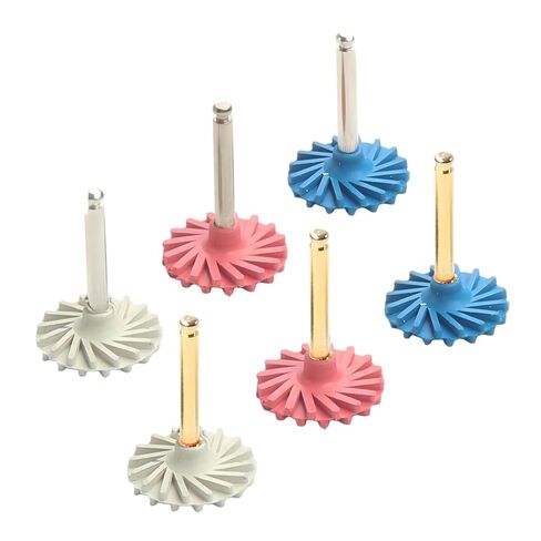 Dental Rubber Polisher Composite Resin Polishing Disc Flex Silicone Diamond 3-Step System RA Disc 14mm Kit Dentist Tools in Kuwait