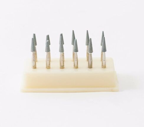 Dental Abrasive Polishing Finishing Mounted Stones Point Green RA Conical 12pack in Saudi Arabia