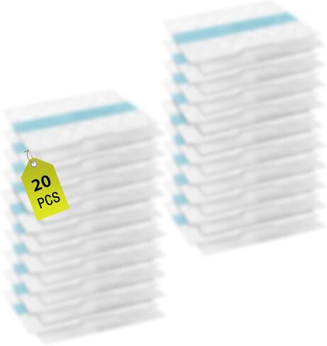 20 Pack VACMOP Disposable Hard Floor Vacuum and Mop Pad Refills for Shark Pro VM252 VM251 VM250 VM200 VC205 QM250 VM190 VM200P12 VMP30 Vacuum Cleaner Replacement Parts in Kuwait