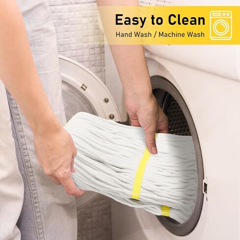 Heavy Duty String Wet Mop for Floor Cleaning, Commercial Industrial Cotton Mops with Stainless Steel Long Handle for Home, Kitchen, Bathroom, Garage in Saudi Arabia