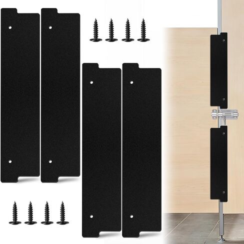 4 Pcs Bathroom Stall Privacy Strip, 17.3" X 3.8" Restroom Privacy Gap Cover, Black Restroom Partitions, Stall Gap Filler for Public Bathroom in Kuwait