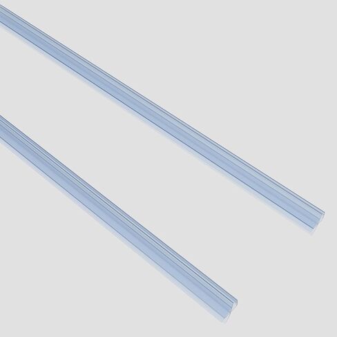 2 Packs Frameless Shower Door Side Seal Strip for 3/8 Inch (10mm) Glass, 80 Inches Vertical Polycarbonate H-Jamb 180 Degree 80" Long (2 Seals for 3/8" Glass) in Saudi Arabia