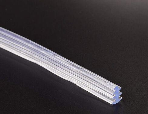 Zkenshan-Weather Stripping Seal Vintage Aluminum Doors and Windows Glass Strip, Fixed Seal Acoustic Panel Rubber Strips, Glass Door Seal Strip Stop Shower Leaks (Color : 3 3.5mm Black) in Kuwait