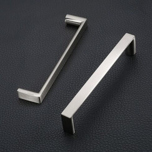 10 Pack 5 Inch(128mm) Kitchen Cabinet Handles Brushed Satin Nickel Cabinet Pulls Kitchen Cabinet Hardware Drawer Pulls for Dresser Cupboard Wardrobe in Kuwait