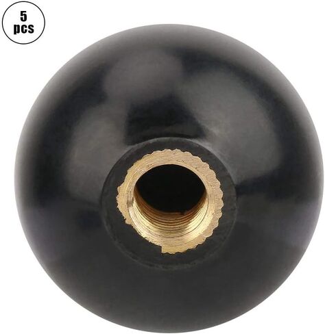 Bakelite Ball Knob Handle with Built in Copper Screw Nut, 5pcs BM8 * 30 Round Shape - Durable Long Service Life, Clear Thread, Easy Installation for Machine Tools in Saudi Arabia