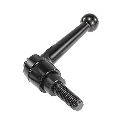 Kipp 06430-3A41X60 مقبض قابل للتعديل من الزنك/الفولاذ مع خيط خارجي 3/8-16 بوصة، نمط كرة كلاسيكي، بوصة، لمسة نهائية مطلية بمسحوق الساتان الأسود، مكونات فولاذية، مقاس 3، طول المسمار 60 مم in Saudi Arabia