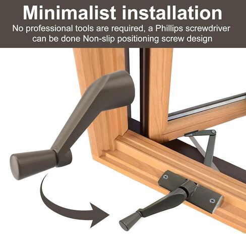 Window Crank Handle Replacement for Andersen 0532408, 3/8 Diameter Spline Operator Handle for Older Anderson Windows, Casement Window Crank for 1974 to 1995 in Kuwait