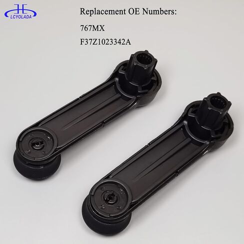 Window Crank Handle for Ford F-150 F-250 F-350 F-450 F-550 Super Duty, E-150, E-250, Ranger & Lincoln Mark LT & Mazda B2300, Replaces 767MX, F37Z1023342A, Textured Black in Saudi Arabia