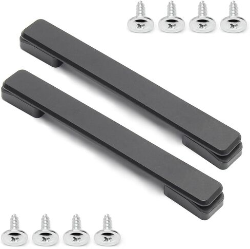 2 قطعة مقبض الأمتعة 7.95 "x 0.98" (L x W) البلاستيك مقبض سحب قبضة حزام قبضة استبدال لحقيبة الأمتعة مقبض صندوق أسود لهجة in Saudi Arabia