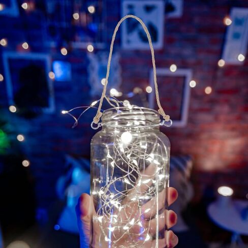 Cabilock 5pcs Metal Jar Handles Wire Hanger for Mason Jars Universal Hemp Rope for DIY Lamp Hanging Solar Lights and in Saudi Arabia