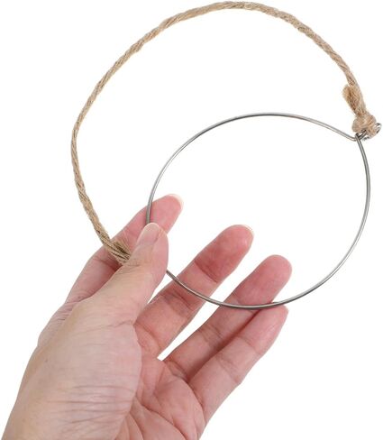 Cabilock 5pcs Metal Jar Handles Wire Hanger for Mason Jars Universal Hemp Rope for DIY Lamp Hanging Solar Lights and in Saudi Arabia