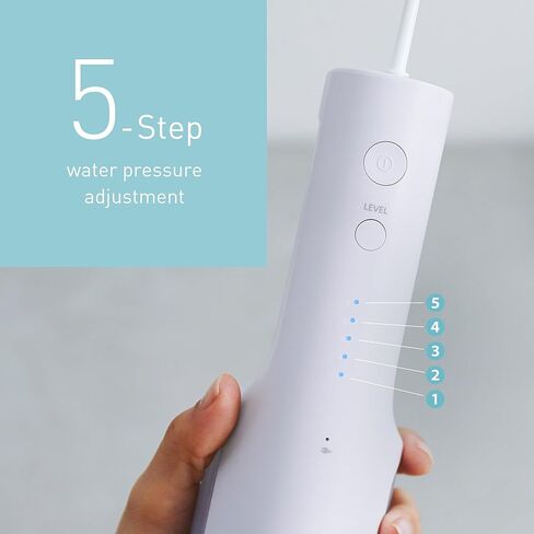 Panasonic 300 Series EW-DJ26-V303 Ultrasonic Dental Water Pulser, Oral Irrigator, 200ml, IPX7, 2 Standard Tips, 5 Pressure Settings, Travel Accessory, Purple in Saudi Arabia