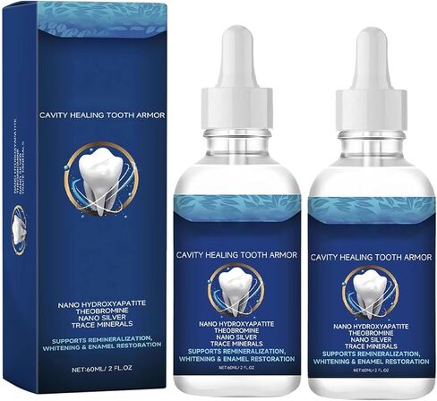 Dentite Cavity Healing Tooth Armor, Dentite Tooth Armor, Dentite Cavity Healing Tooth Armor Liquid, Dentite Cavity Tooth Armor, Helps Keep Gum Heālthy (2pcs) ﻿, Transparent in Kuwait