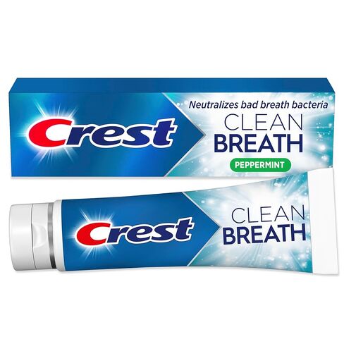 Crest Toothpaste Clean Breath Smooth Mint 3.3oz Pack of 3 – Neutralizes Bad Breath, Antibacterial Protection, Fights Cavities, Freshens Breath, Gently Whitens in Kuwait