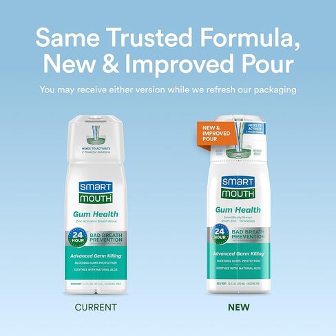 SmartMouth Gum Health Zinc Activated Breath Rinse 16oz, 2 Pack in Kuwait