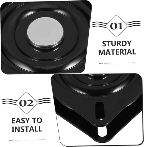 4-Inch Heavy Duty Bar Stool Swivel Plate Replacement Sturdy Steel Swivel Base for Smooth Rotation for Home Bar and Office Use in Saudi Arabia