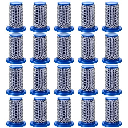 20 Pcs 50 Mesh Strainer Poly Body Stainless Steel Mesh Screen Drip-Proof Poly Check Valve Tip Strainer for Gardening in Kuwait