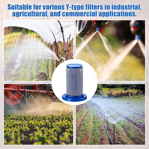 20 Pcs 50 Mesh Strainer Poly Body Stainless Steel Mesh Screen Drip-Proof Poly Check Valve Tip Strainer for Gardening in Kuwait