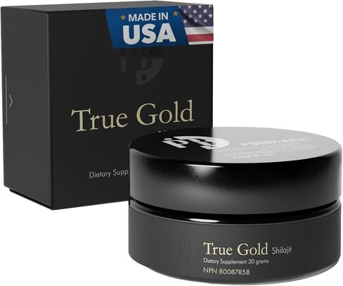 Pürblack® Live الراتنج الحقيقي شيلاجيت الذهب - مكمل شيلاجيت عضوي مع محتوى الذهب الحقيقي | أكثر من 80 معدنًا وتوافرًا حيويًا عاليًا وخصائص مضادة للأكسدة | صنع في الولايات المتحدة الأمريكية (60 حصة) in Kuwait