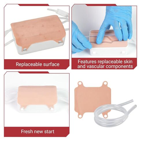 Medarchitect Portable Phlebotomy Practice Kit, IV Start Kit with Replaceable Parts and Storage Case, for Venipuncture and Blood Draw, for Nurses Medical Students and Training Institutions in Kuwait