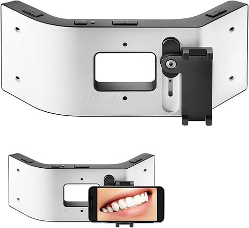 Dental Mobile Phone Fill Light, Dental Oral LED Photography Kits, 3 Group Lights Adjusted Independently & 3D Surround Lighting Design, for Home Salon and Macro Photography in Kuwait