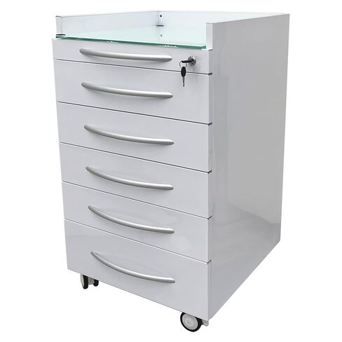 5 Drawers Dental Special Storage Cabinet Dental Cabinet Mobile Cart Stainless Steel Moving Side Cabinet Utility Storage Cart with Lock and Wheels for Dental Clinic Hospital (No Trays) in Kuwait
