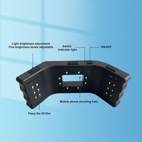 ضوء التصوير الفوتوغرافي للأسنان المحمول، ضوء ملء التصوير الفوتوغرافي للأسنان مع حامل ثلاثي القوائم ومشبك الهاتف المحمول، تصميم الإضاءة المحيطية ثلاثية الأبعاد ونطاق درجة حرارة اللون 3800K-6200K لعلاج طبيب الأسنان in Kuwait