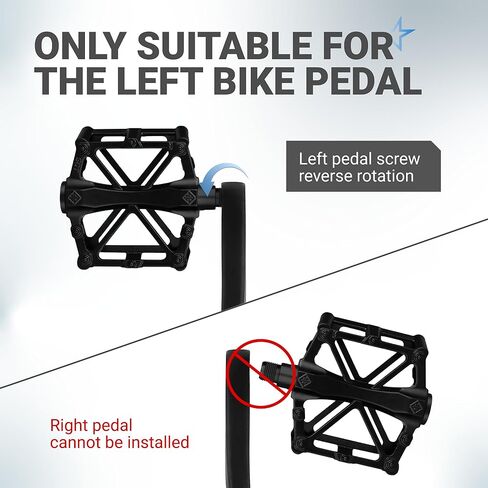 BlueStars Crank Left Arm with Diamond Hole, 170mm Aluminium Alloy Bicycle Crank Arm Left Replacement for Mountain Bike Road Bike (Black) in Kuwait