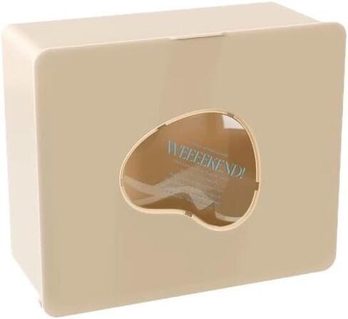 صندوق تخزين الحمام المثبت على الحائط، بيج، 30 × 25 × 13 سم، بدون تركيب للحفر، منظم مناديل ذو سعة كبيرة in Kuwait