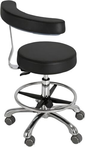 Adjustable Ergonomic Dental Stool with Back Support Rolling Doctor Chair for Dentists Hygienists Assistants & Medical Professionals in Saudi Arabia