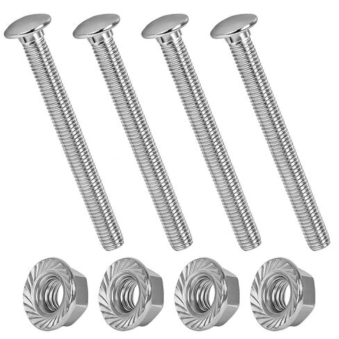 Trailer Coupler Bolt Kit for Cam-Style Couplers - 5/16 Inch 304 Stainless Steel Bolts with Lock Flange Nuts, Anti-Loosening Hardware(6set) in Kuwait
