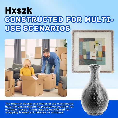 صندوق نقل التلفزيون مقاس 65 بوصة، حقيبة فقاعات مزدوجة الطبقة مطورة للتنقل - سمك جانب واحد 3.5 ملم، أكثر من 10000 فقاعات/متر مربع، غطاء قابل لإعادة الاستخدام يناسب معظم أجهزة التلفاز مقاس 43-65 بوصة (61 بوصة × 37 بوصة) in Kuwait