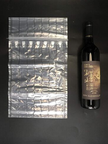 STNTUS INNOVATIONS واقي زجاجة النبيذ، 15 عبوة من الأكمام الملتفة على شكل فقاعات للأمتعة، والسفر بالطائرة، والنقل، والشحن الآمن، وأكياس تغليف مملوءة بالهواء قابلة للنفخ مع مضخة. in Kuwait