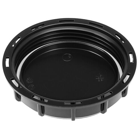 QWORK 6" Solid Cap W/Gasket for IBC Tote, IBC Tote Water Tank Cover, 2 Pack Leak-Proof Design Plastic IBC Tank Adapter Storage Cap for Chemical Food and Industrial Storage, Black in Saudi Arabia