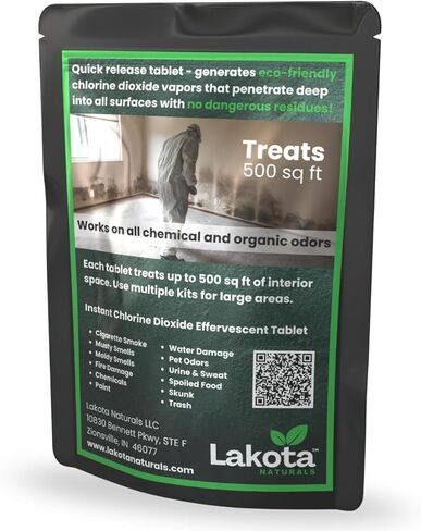 Chlorine Dioxide Heavy-Duty Fogger Deodorizing Kit, Professional Strength Odor Remover For Car, Home, RV, Room, Garage. Scent Bomb Air Freshener & Deodorizer. Easy to Use Kit Eliminates All Odors! in Kuwait