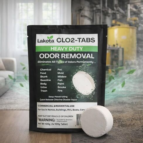 Chlorine Dioxide Heavy-Duty Fogger Deodorizing Kit, Professional Strength Odor Remover For Car, Home, RV, Room, Garage. Scent Bomb Air Freshener & Deodorizer. Easy to Use Kit Eliminates All Odors! in Kuwait