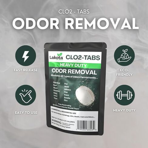 Chlorine Dioxide Heavy-Duty Fogger Deodorizing Kit, Professional Strength Odor Remover For Car, Home, RV, Room, Garage. Scent Bomb Air Freshener & Deodorizer. Easy to Use Kit Eliminates All Odors! in Kuwait