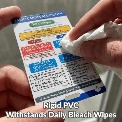 2025 ACLS & PALS Badge Buddy Bundle - Adult & Pediatric Advanced Life Support Vital Signs Badge Card - Complete Reference for Emergency Nurses, ICU & Paramedics with Meds, Hs & Ts, Cardiac Arrest in Saudi Arabia