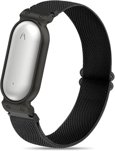 Bolesi Wristband Compatible with Plaud NotePin S/NotePin AI Voice Recorder,with Metal Protective Case Soft Breathable Stretchy Lightweight Nylon Strap for Plaud NotePin Voice Recorder Accessory in Kuwait