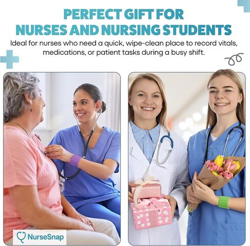 Clinical Wristband – Quick Lab Values & Task Checklist for Nurses and Nursing Students – Silicone Reference Bracelet for Hospital Shifts, Clinicals, and Skills Labs in Kuwait