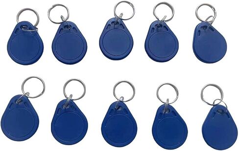 YARONGTECH rfid key fob 13.56MHZ access control tags - blue color (pack of 10) in Saudi Arabia