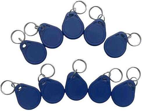 YARONGTECH rfid key fob 13.56MHZ access control tags - blue color (pack of 10) in Saudi Arabia