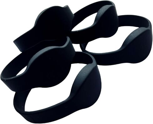 YARONGTECH RF 1K RFID Wristband 13.56MHZ ISO14443A Silicone Adult Size (Pack of 5) (Black) in Saudi Arabia