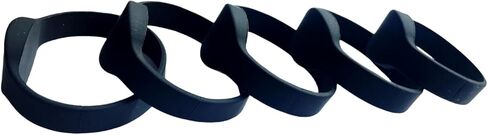 YARONGTECH RF 1K RFID Wristband 13.56MHZ ISO14443A Silicone Adult Size (Pack of 5) (Black) in Saudi Arabia