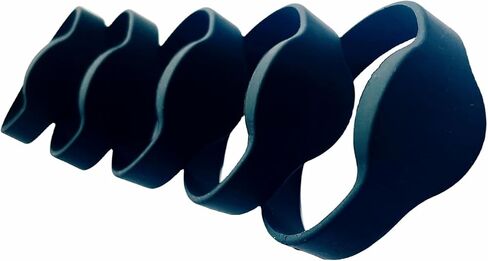 YARONGTECH RF 1K RFID Wristband 13.56MHZ ISO14443A Silicone Adult Size (Pack of 5) (Black) in Saudi Arabia