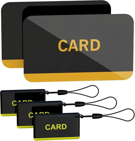 Pothunder RFID Cards Slim for Men & Women, 13.56MHz, 5 Pack (2 Large + 3 Small) for Smart Locks in Kuwait